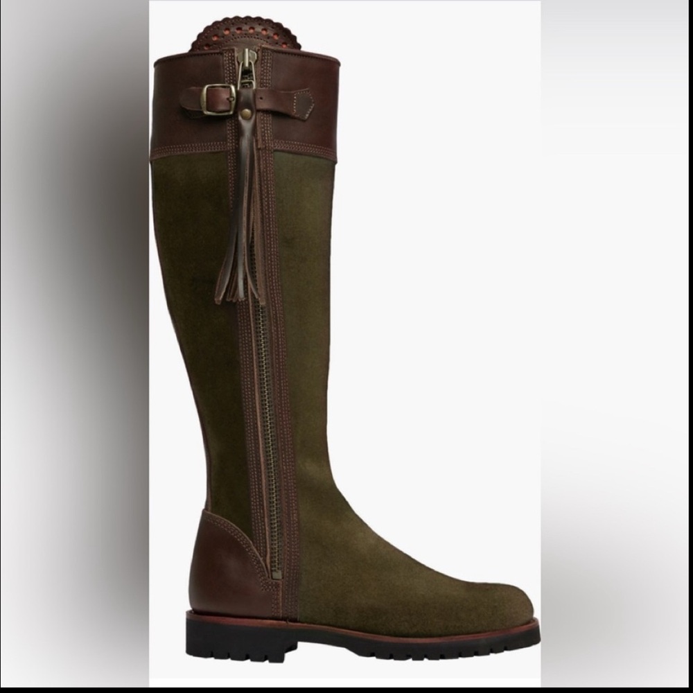 penelope chilvers Inclement Long Tassel Seaweed Riding Boots 41.5=10.5